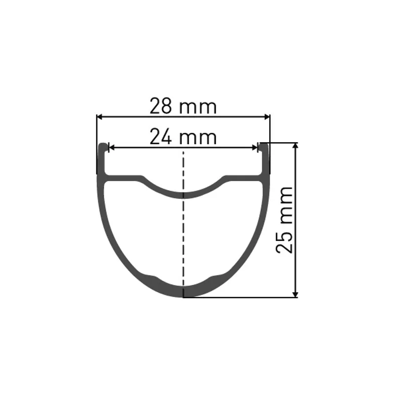 DT Swiss Wheel gr16 C Db 700 24 mm carbon clincher 12 x 100 mm-1